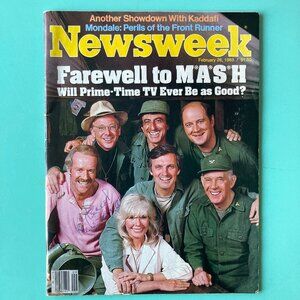 Mike Farrell Signed Newsweek Magazine February 28 1983 "M*A*S*H" Finale No Label